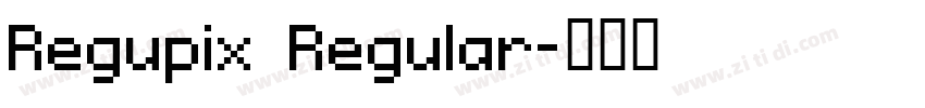 Regupix Regular字体转换